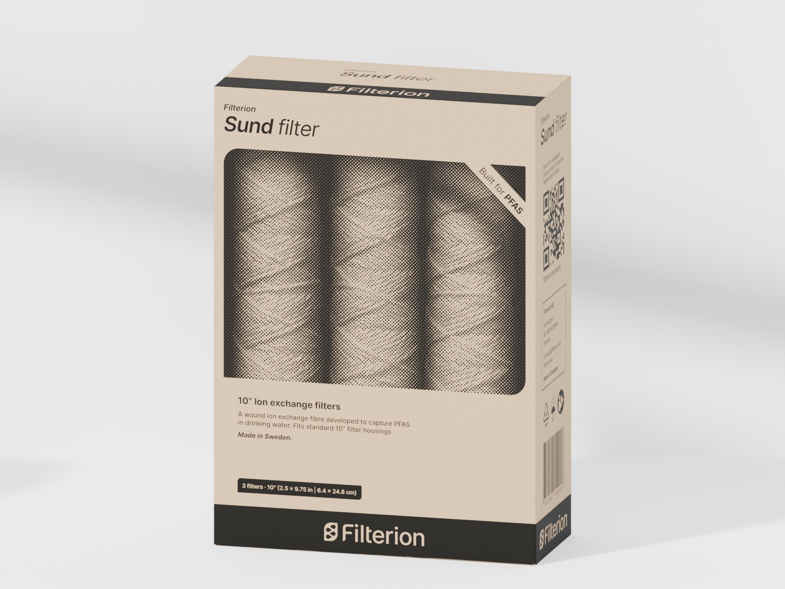 Filterion Sund three-cartridge packaging